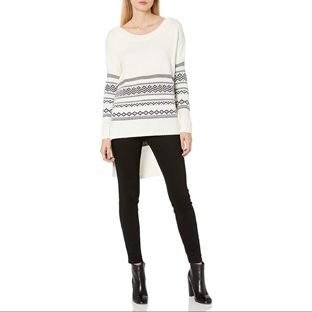 NEW Splendid Telluride Fair Isle High Low Sweater